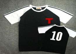 JP Anime Captain Tsubasa Kojirou Hyuga Cosplay Costume Toho Academy Tee Shirt Short Sleeve Men039s Tshirt5532192