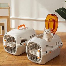 Cat Carriers Pet Transport Box Travel Washable Carrier Car Carry Cage Cats Portable For