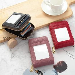 Wallets Men Card Wallet Pocket Bag Multi-card Zipper High Quality Women Female PU Leather Holder Purse Cases