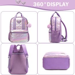 Teen Girls Love Backpack with Lunch Box for Big Kids School Backpacks for Elementary Student Age 6-12