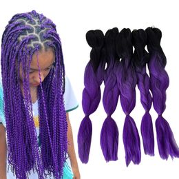 12 Packs A Lot Synthetic Hair Jumbo Braids Hair Extensions for Braiding Black Woman