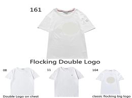 Classic Flocking Label mens t shirt Transportation Embroidered Label tee France Luxury Brand shirts Size SXXL1373494