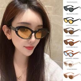 Sunglasses Fashion Cat Eye Women Vintage Rivet Oval Lens Sun Glasses Female Brand Designer Eyeglasses UV400
