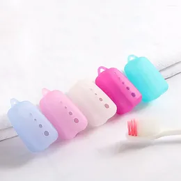 Storage Bottles 10Pcs Silicone Toothbrush Head Cover Easy To Use Clean Case Portable Muti-color Caps Travelling