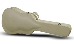 40 41 Inches Acoustic Guitar Box Cream Colour Wood PU Case Flight Case Thicken 24mm Guitarra Accessories Gig