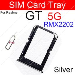 SIM Card Tray For Realme GT Neo Neo Flash GT Neo2 2T GT Master Explorer 5G Nano Sim Card Adapter Card Holder Parts
