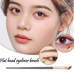 Makeup Brushes Eyeliner Brush Flat Fine Angled Thin Eyebrow Brow Up Liner Make Professional Tool Female Beauty S8L2