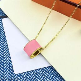 Sier Necklace Designer Jewellery Brand Chain Pendant Necklaces Classic Women Men Initials Plated Stainless Steel Jewellery Letters Couples Gold Necklace 227
