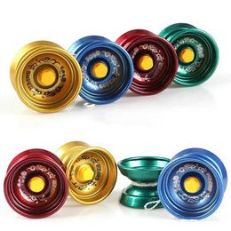 Yoyo 1Pc Professional YoYo Aluminum Alloy String Skills Yo Ball Bearings Suitable for Beginners Adults and Children Classic Fashion Fun Toys 1 H240522