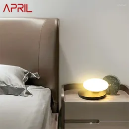 Table Lamps APRIL Nordic Lamp LED Creative Egg Shape Shade Decorative For Home Bedside Desk Lighting