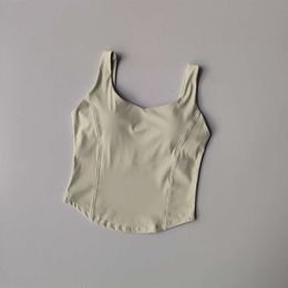 Strength Back Fiess Tank Top Women's Running Shockproof Sports High Elastic Gathering Nude Yoga Bra for External Wear
