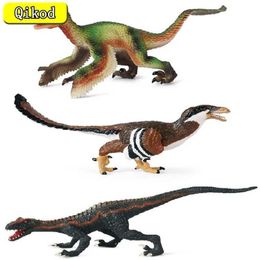 Novelty Games Simulation Jurassic Dinosaurs Velociraptor Deinonychus Saurornitholestes Figurines Model Action Figures Collection Kids Toy Gift Y240521