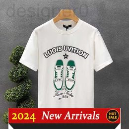 Mens T-shirts Designer Short Sleeve 2023 New Summer Korean Personalized Shoes Printed Round Neck Pullover T-shirt Top Casual Wear 10rc KH9R