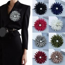 Brooches Fabric Handmade Accessories Large Flower Brooch Jewellery Badge Suit Sweater Coat Pin Wedding Party Decor