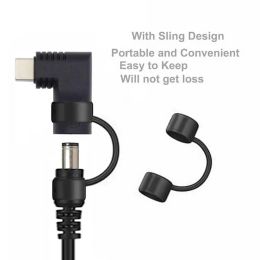 PD 65W Laptop Power Connector DC Jack Female to USB Type C Male Output Fast Charging Adapter for MacBook Tablet Switch Phone