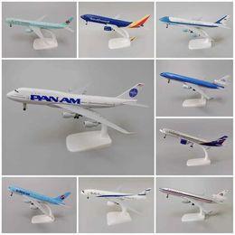 Aircraft Modle 20cm alloy metal American Airlines Pan Am World Airlines PAN AM Boeing 747 Decaster aircraft model Southwest KLM aircraft s2452089