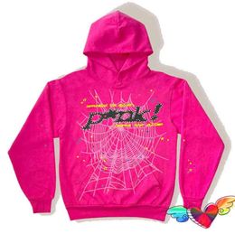 2022 Young Thug Pink Hoodie Men Women High Quality Print Web Graphic Sweatshirts Pullovers T220723266002