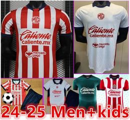 24 25 Liga MX Chivas de Guadalajara Soccer Jerseys CHICHARITO A.VEGA I.BRIZUELA E.GUTIERREZ ALVARADO F.BELTRAN Home Away Third man woman Football Shirt kids kit6688