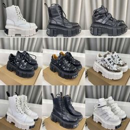 Leather Martin Boots For Women Platform Sneakers Rock Shoe Punk Style Men Rock Ankle Boot 566