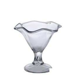 Other Drinkware Acrylic Transparent Ice Cream Cup Sand Crystal Pc Plastic Dessert Drop Delivery Home Garden Kitchen, Dining Bar Dhntp