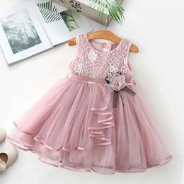 Toddler Summer Birthday Party Tutu Princess Dress Baby Girl Clothes Cute Casual Wear Kids Dresses for Girls 2-6 Yrs