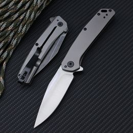 High Quality 1404 1405 Pocket Folding Knife Quiet Carry Drift Front Hiking Knife D2 Blade Black Steel Handle Tactical Survival Knife EDC Outdoor Tools