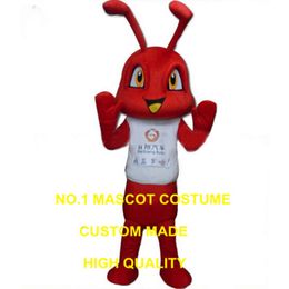 red mascot costume factory direct wholesale adult size advertising cartoon fire ant insect theme anime costumes 2868 Mascot Costumes