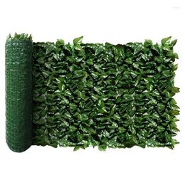 Decorative Flowers Fence Wall Decoration Artificial Green Leaves Can Stretch Privacy Screen Plant Suitable For Home Garden