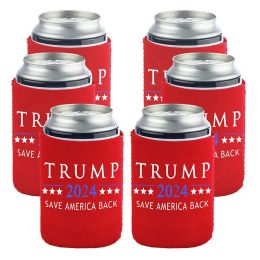 2024 decorazione per feste di detentore di lettine Trump 12 oz Neoprene da 330 ml di bottiglia di birra DHL