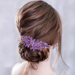Hair Clips Handmade Comb Clip Pin Headband For Women Prom Crystal Haircomb Bridal Weeding Accessories Jewelry