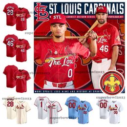 2024 Custom S-4XL City Connect Baseball Jersey Walker Lars Nootbaar Nolan Arenado Stan Musial Adam Wainwright Paul Albert Pujols Smith Contreras DeJong Herrera Winn