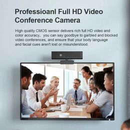 Webcams 1080P FHD computer camera 3-in-1 30fps network camera with speaker microphone computer network camera noise cancellation video call J240518