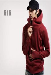 Men Sweater Solid Colour Black Hip Hop Hoodie Coat New Fashion Hooded Hoodies For Men M3XL8495793
