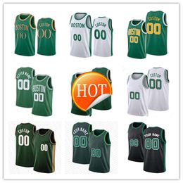 custom Men Youth Jayson Tatum Kristaps Porzingis Derrick White Jaylen Brown Jrue Holiday Al Horford Sam Hauser Banton Basketball Jerseys