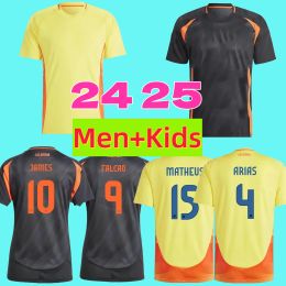 24/25 ColOMbiA JAMES Soccer Jerseys Kids Kit 2025 CoLUmBIa National Team Football Shirt Home Away Set Camisetas 2024 Copa America D.VALOYES ARANGO C. CHUCHO CUADRADO