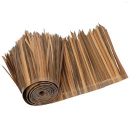 Decorative Flowers Artificial Palm Thatch Rolls Roll Simulation Easy Using Attachments Multi Use Straw Roof Panel For Garden