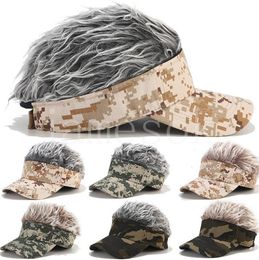 New wig camouflage baseball cap for men street trend cap for women casual sport golf cap for adjustable sun protection DB257