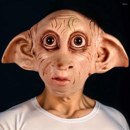 Party Supplies 1PC Cosplay Dobby Elfin Latex Mask Long Nose Witch Rubber Masks Cartoon Movie Hero Adult Halloween