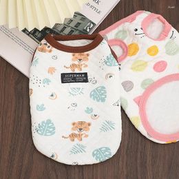 Dog Apparel Pet Clothes Cartoon Jackets For Dogs Clothing Cat Small Tiger Smile Print Cute Winter Warm Boy Chihuahua Products 2024