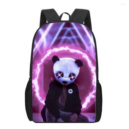 Backpack Street Fashion Panda Women Men Backpacks Children Shoulder Bag School Bags Back Pack For Teenager Girls Boys Book Female
