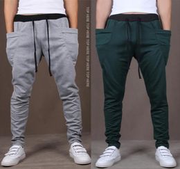 New Mens Joggers Fashion Harem Pants Trousers Hip Hop Slim Fit Sweatpants Men for Jogging Dance 8 Colors sport pants MXXL7777538