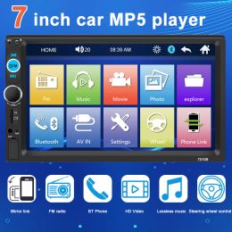 7010 2 Din Multimedia Player 7"Mirror Link Autoradio MP5 MP3 BT USB TF FM MP5 Player Receiver Carplay Car Stereo