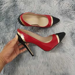 Dress Shoes 2024 New Women Pumps Fashion Sweet Pointed Toe Stiletto High Heels Sexy Lady Cool Red Party Dress Wedding Shoes H240521