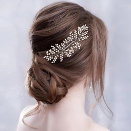 Hair Clips Handmade Comb Clip Headband Tiara For Women Party Pearl Haircomb Pin Bridal Wedding Accessories Jewellery Gift