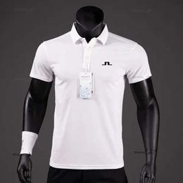 Designer Men's Polos High Quality Summer Golf Shirts Men Casual Polo Shirts Short Sleeves Summer Breathable Quick Dry J Lindeberg Golf Wear Sports T Shirt 275