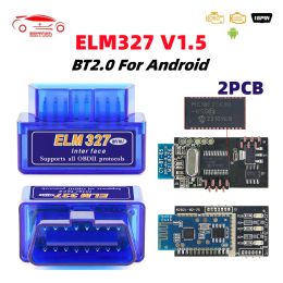 Super Mini ELM327 V1.5 OBD2 Scanner PIC18F25K80 ELM 327 Bluetooth-compatible 2.0 OBD Car Diagnostic Tool For Android Code Reader