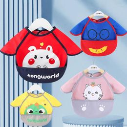 Jackets Baby Girl Boy Training Eating Clothes Waterproof Mealtime Coat Anti Fouling Infant Bib Apron Thin All Season Universal