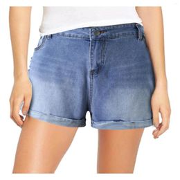 Women's Jeans Straight Denim Pants Women Sexy Summer Fashion Pocket Ripped Women's Shorts Curly Y2k Streetwear