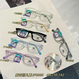 Sunglasses Frames Rectangle Kids Anti Blue Light Glasses Boys Girls Ultra Soft Frame Clear Lens Eyewear Eye Protection Computer Eyeglasses