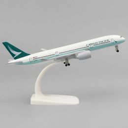 Aircraft Modle Metal aircraft model 20cm 1 400 Cathay A350 metal replication alloy material with landing gear toy collection birthday gift s2452089